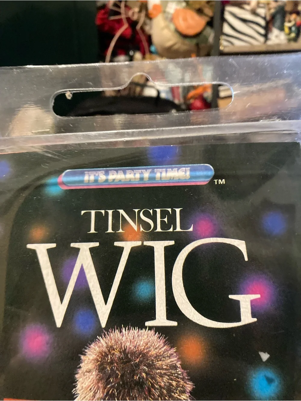 Vintage Fun World tinsel wig